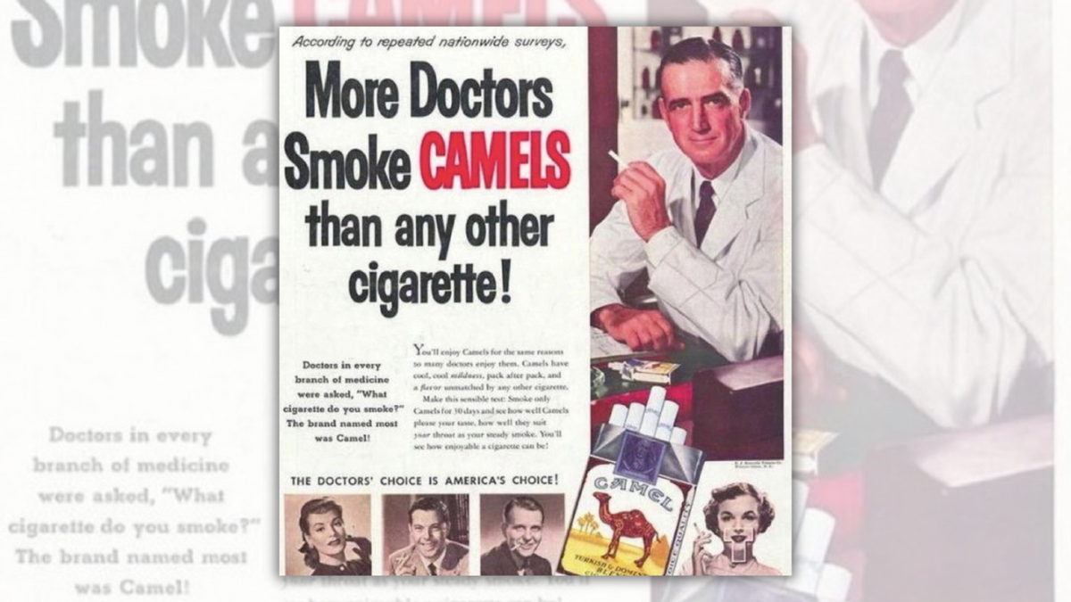 More doctors smoke camels than any other cigarette