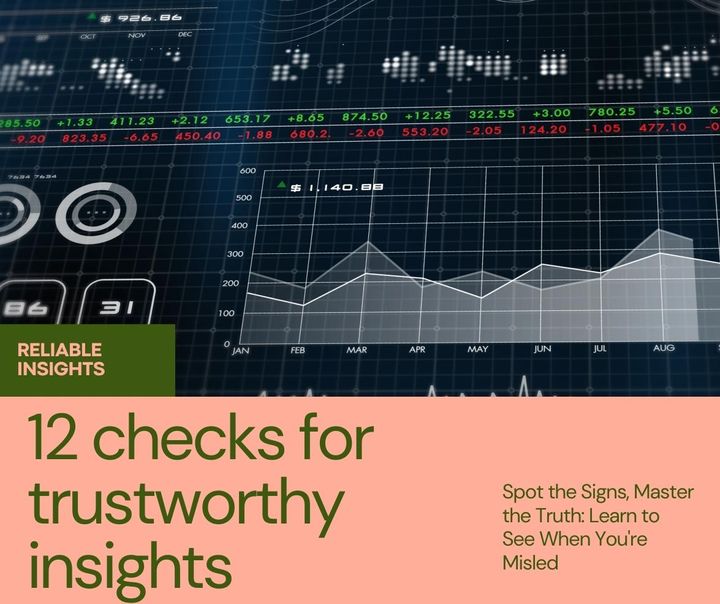 12 Checks for Trustworthy Data Driven Insights